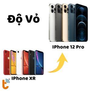 Độ vỏ iPhone Xr lên iPhone 12 Pro