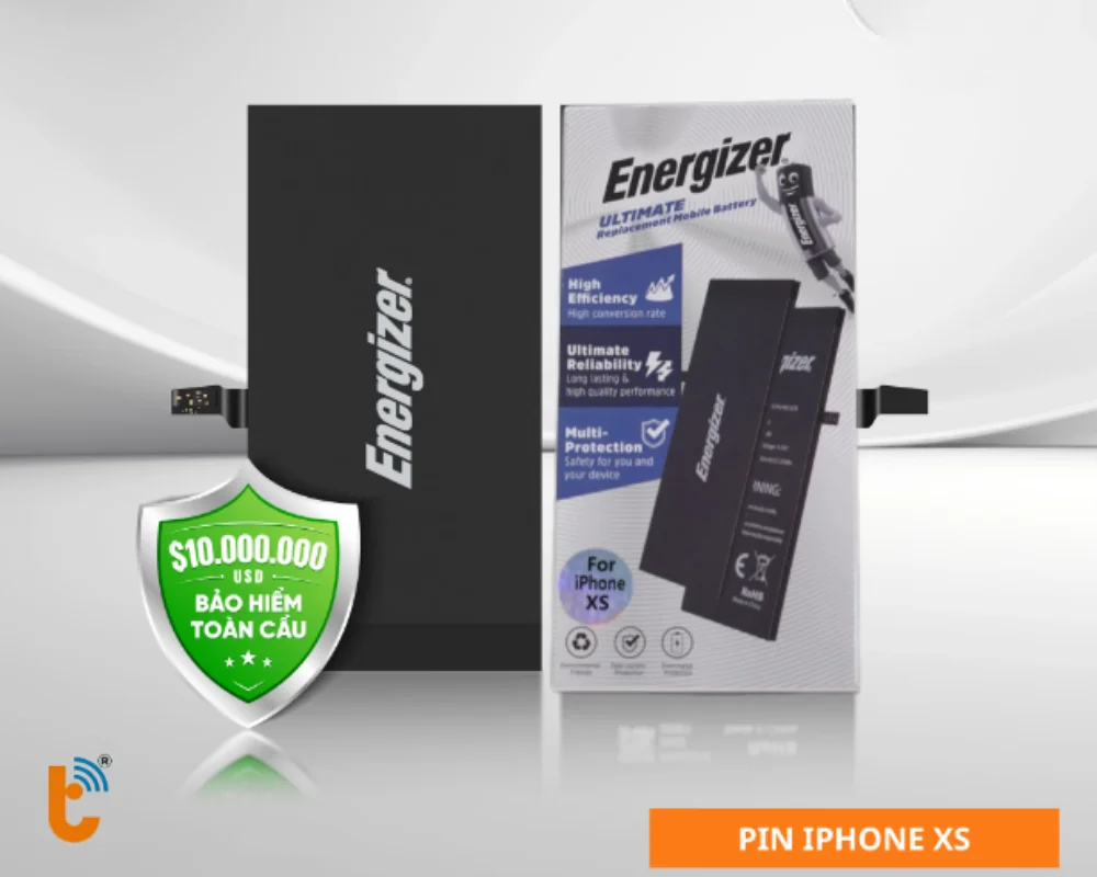 Ưu điểm pin Energizer dung lượng cao iPhone Xs Mas