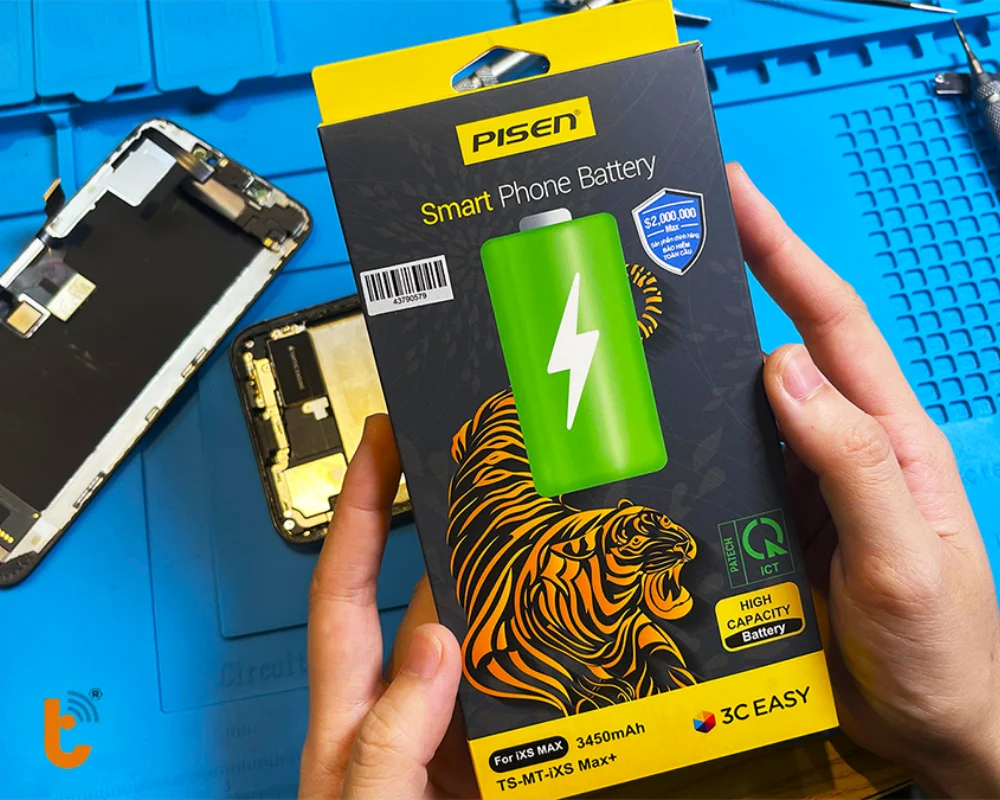 Ưu điểm pin Pisen dung lượng cao iPhone Xs Mas