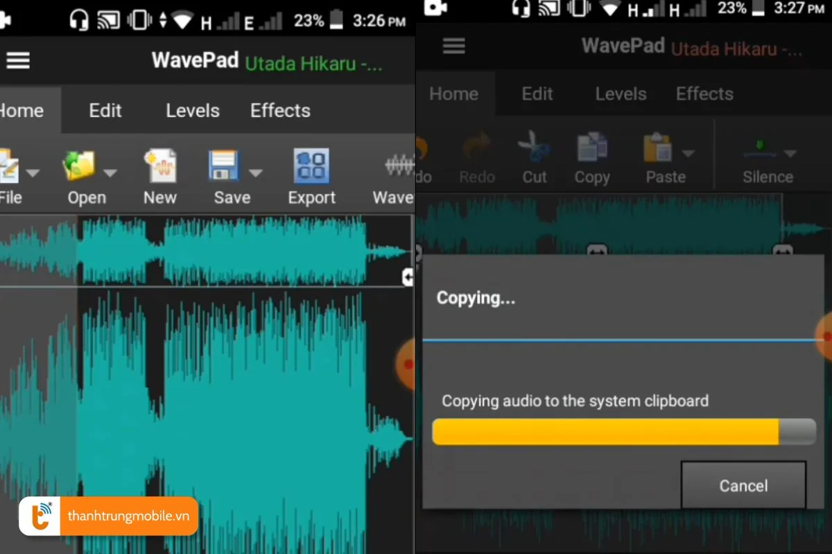 App WavePad Audio Editor Free cho điện thoại Android