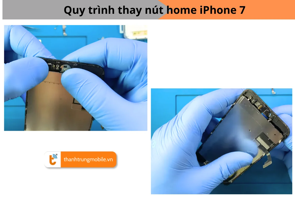 Quy trình thay nút home iPhone 7