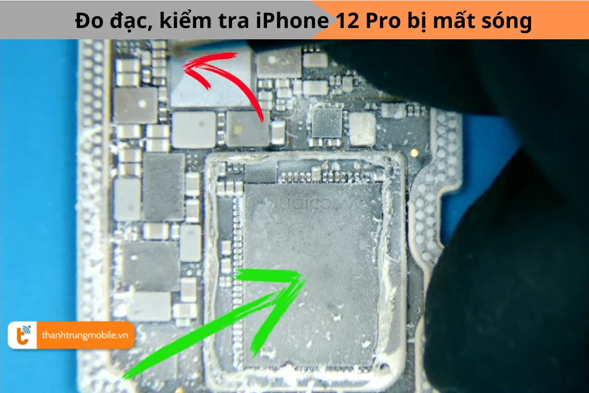 Sửa iPhone 12 Pro mất sóng- Thành Trung Mobile