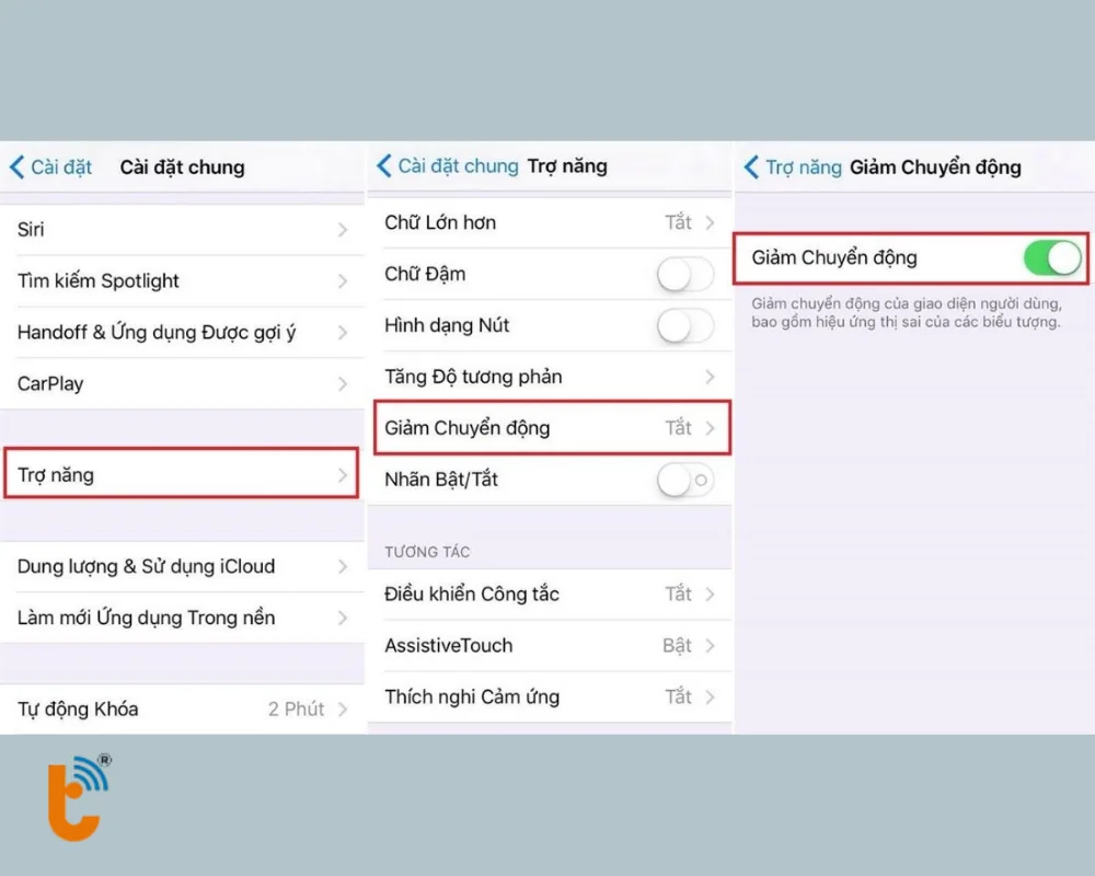 Bật Giảm chuyển động để giảm hiệu ứng hình ảnh, giúp game chạy mượt hơn