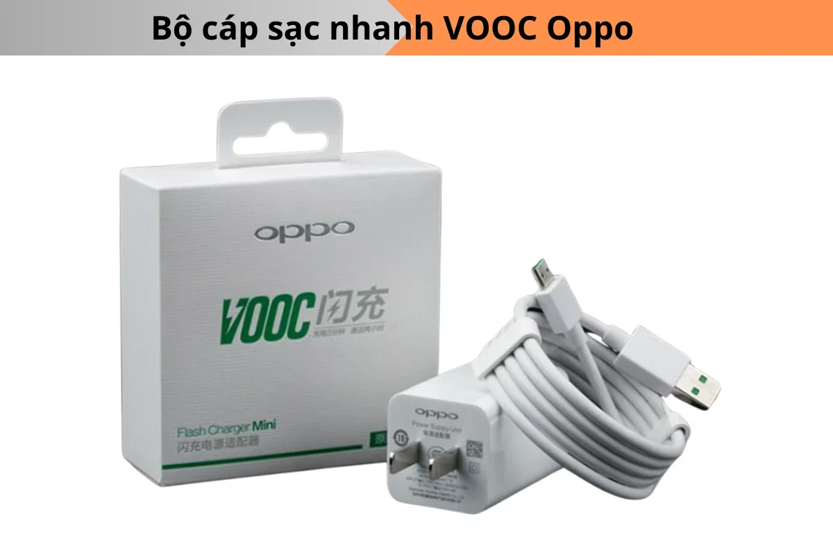 Sử dụng bộ cáp sạc chính hãng Oppo