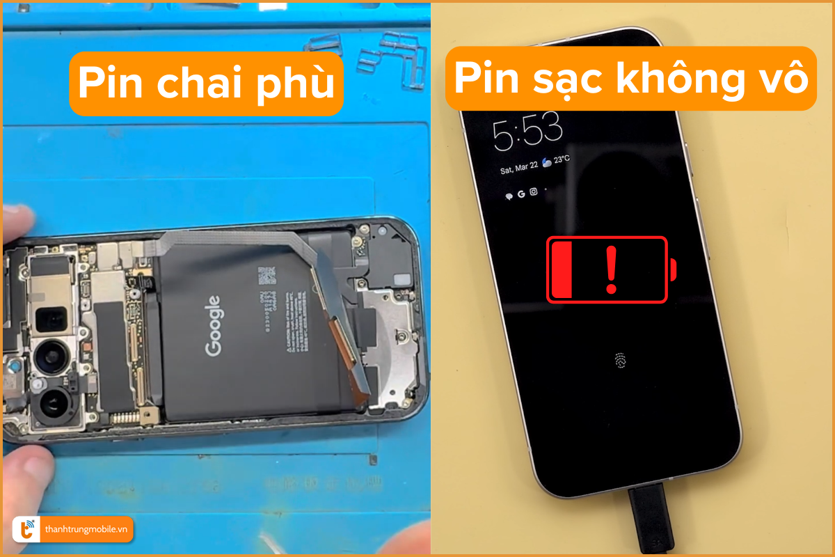 Các dấu hiệu cần thay pin Google Pixel