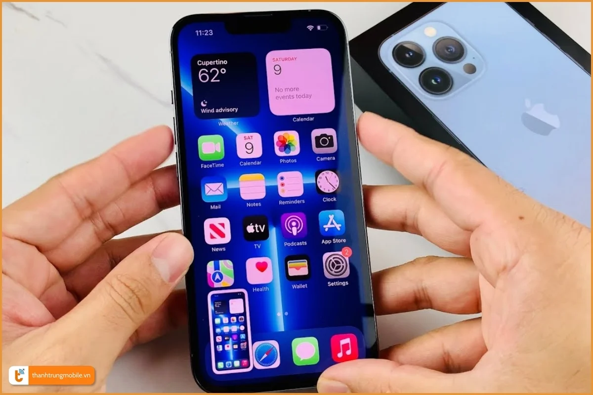 Cách chụp màn hình iPhone 13 Pro max