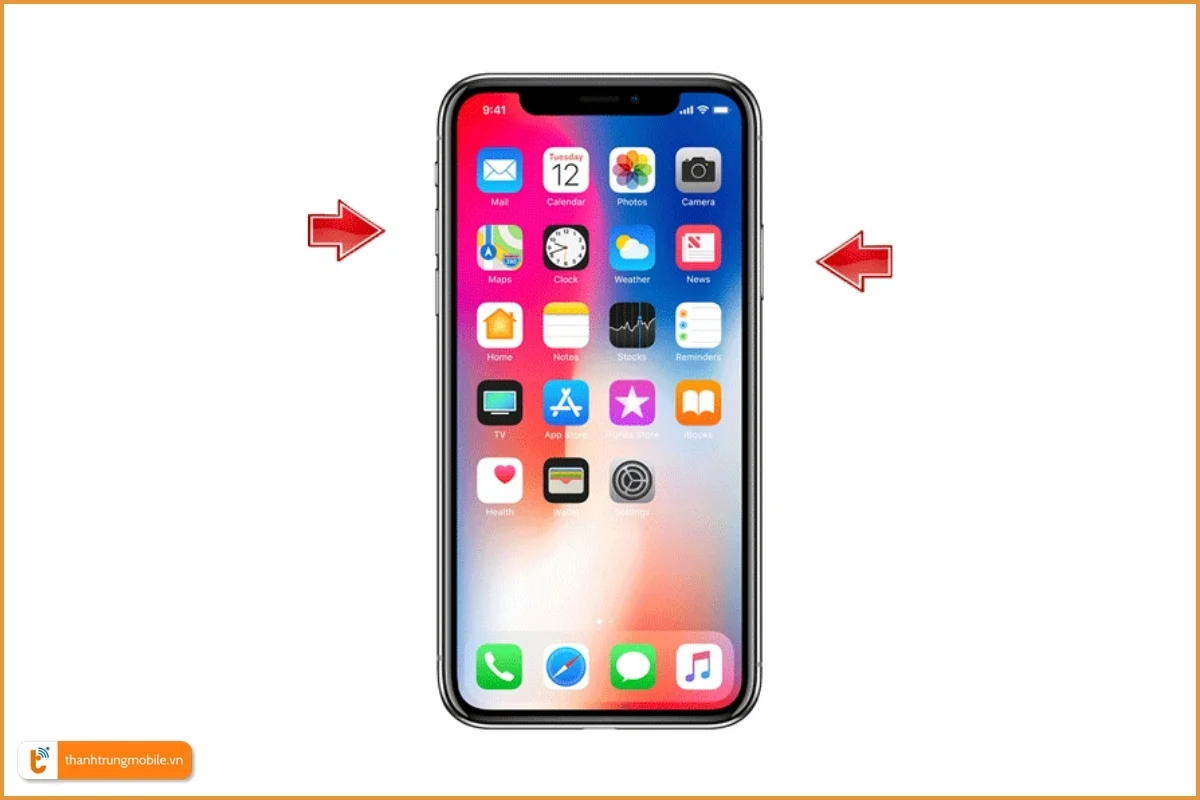 Cách chụp màn hình iPhone có Face ID