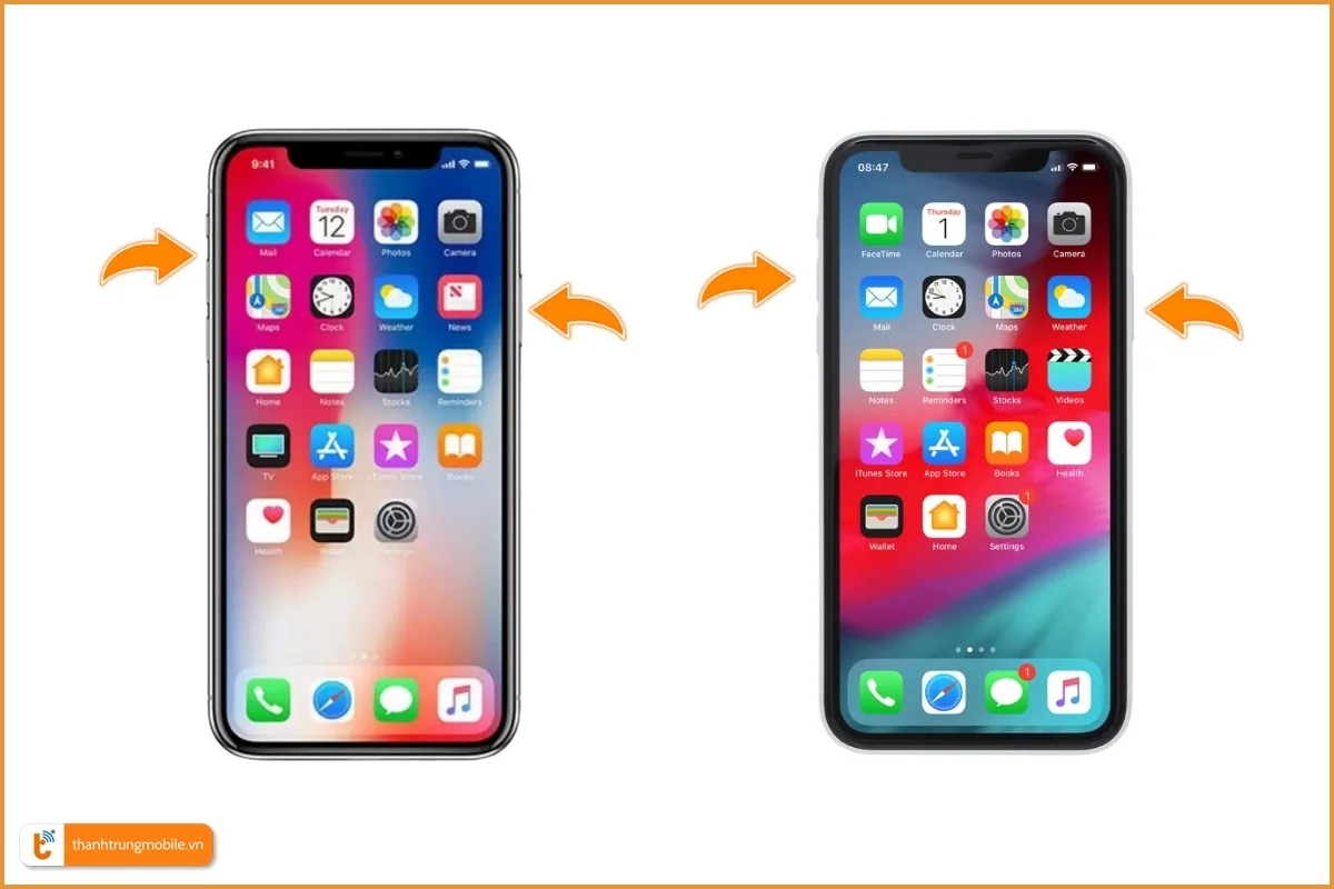 Cách chụp màn hình iPhone X Series bằng phím cứng