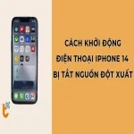 Cách khởi động điện thoại iPhone 14 khi bị tắt nguồn đột xuất