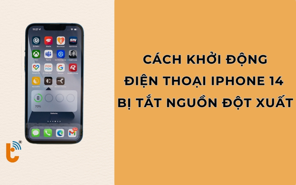 Cách khởi động điện thoại iPhone 14 khi bị tắt nguồn đột xuất
