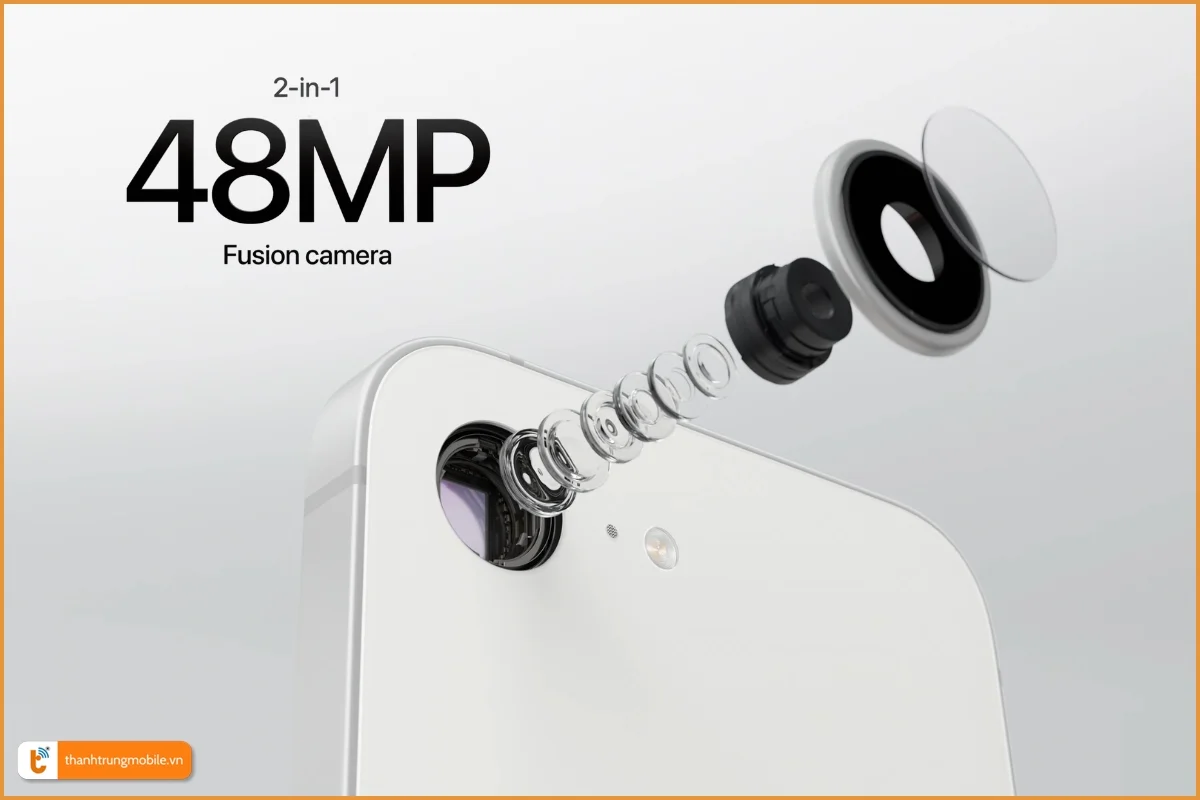 Camera Fusion 48MP được thiết kế mới sở hữu năng lực của hai camera trong một