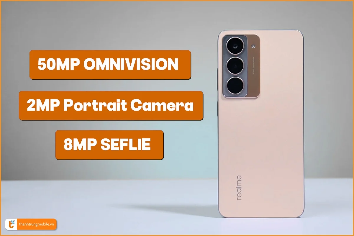 Camera kép với cảm biến chính 50 megapixel và 2 megapixel