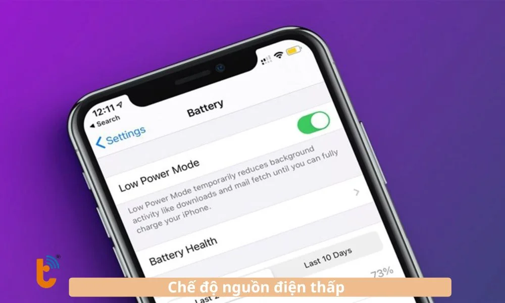 Chế độ nguồn điện thấp trên iPhone