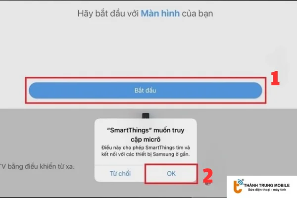 Cho phép SmartThings truy cập vào Micro