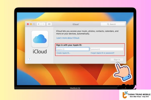 Đăng nhập tài khoản iCloud vào máy tính