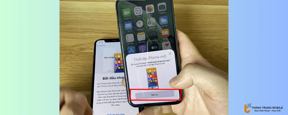 Đặt 2 iPhone gần nhau