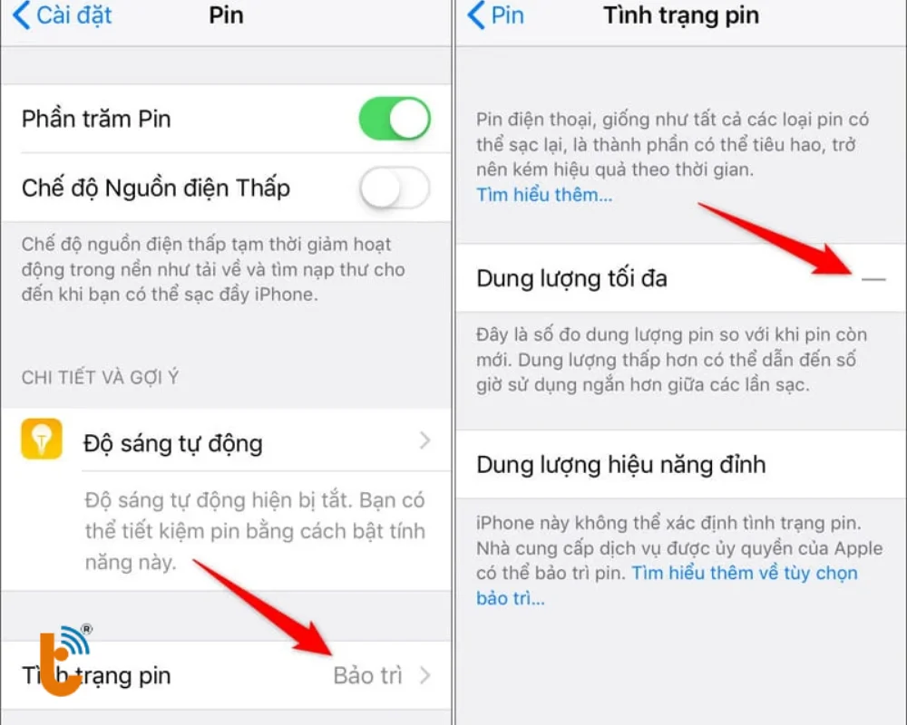 Đây là dấu hiệu pin đã xuống cấp hoặc đã bị thay