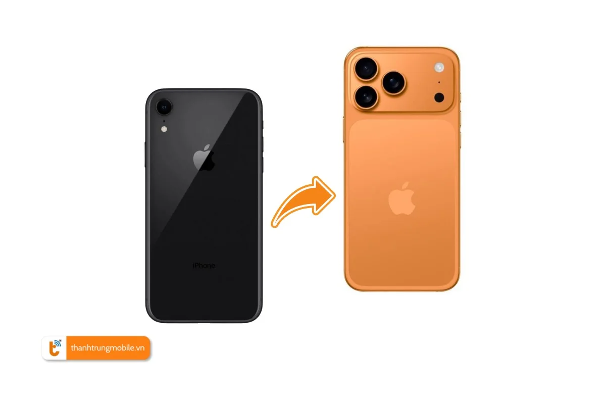 Độ vỏ iPhone Xr lên 17 Pro