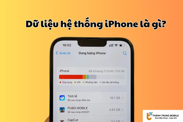 Dữ liệu hệ thống trên iPhone