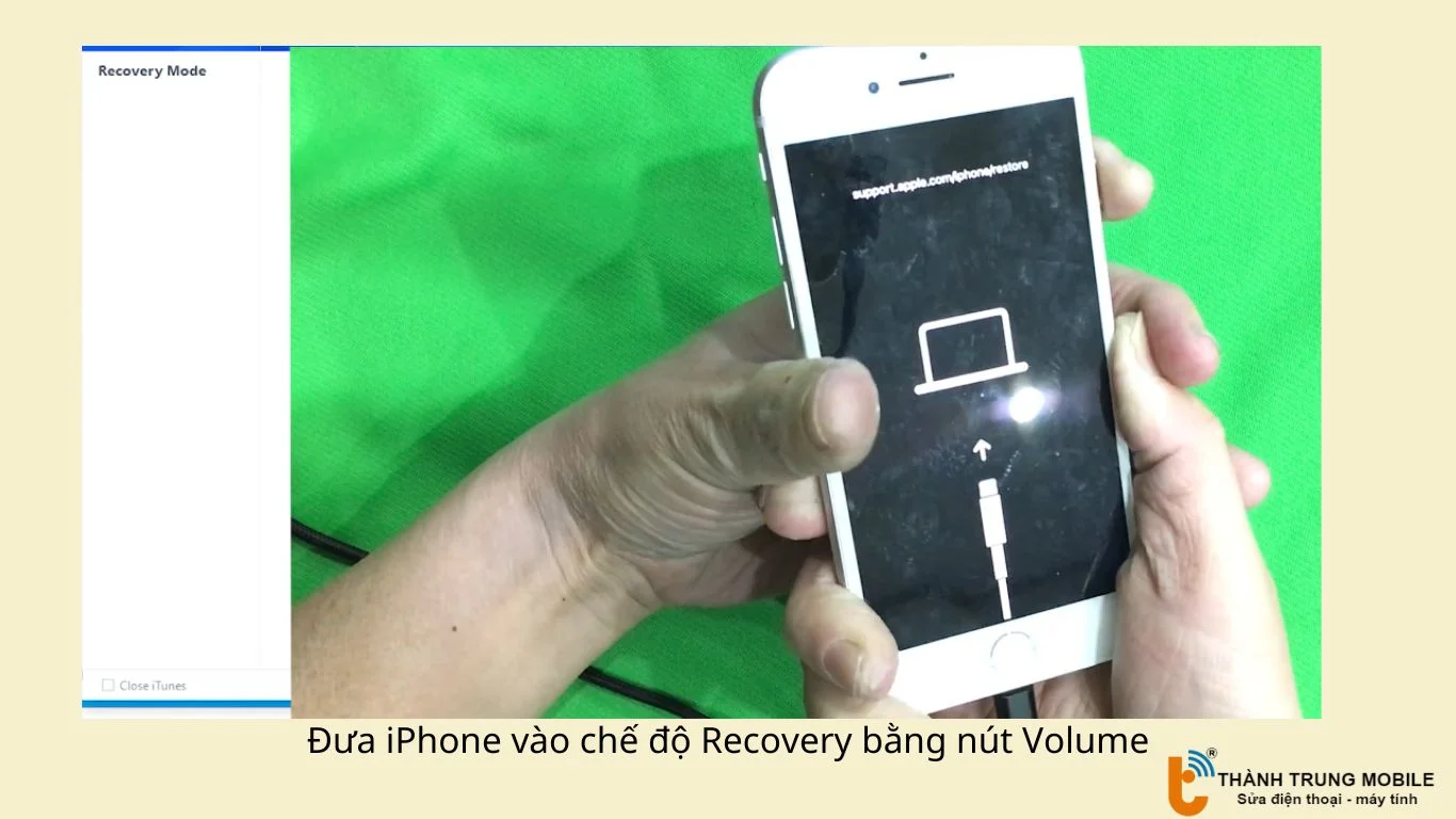 Đưa iPhone vào chế độ Recovery 