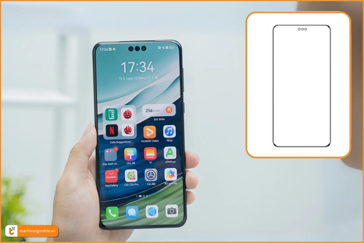 Ép kính Huawei Mate 60 Pro Plus zin đẹp, lấy ngay