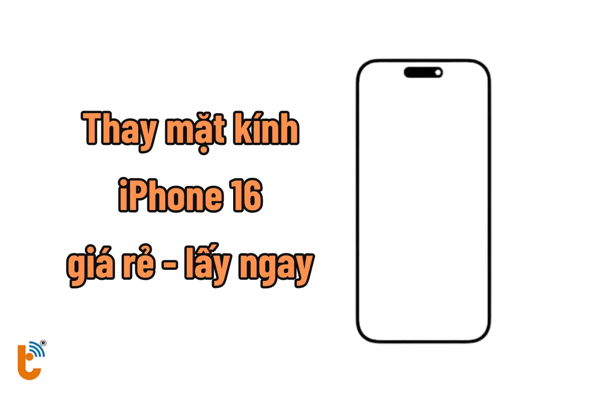 Ép kính iPhone 16 giá rẻ