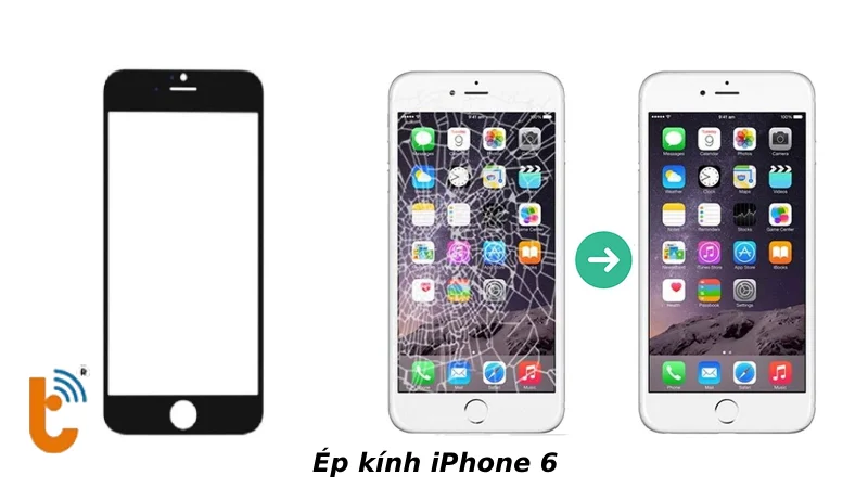 Ép kính iPhone 6