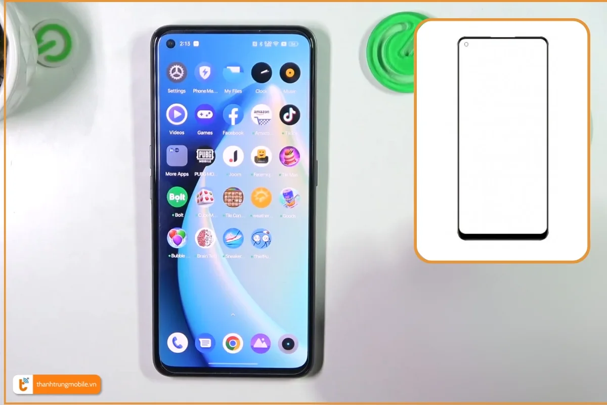 Ép kính Realme Narzo 50 Pro giá rẻ - Thành Trung Mobile