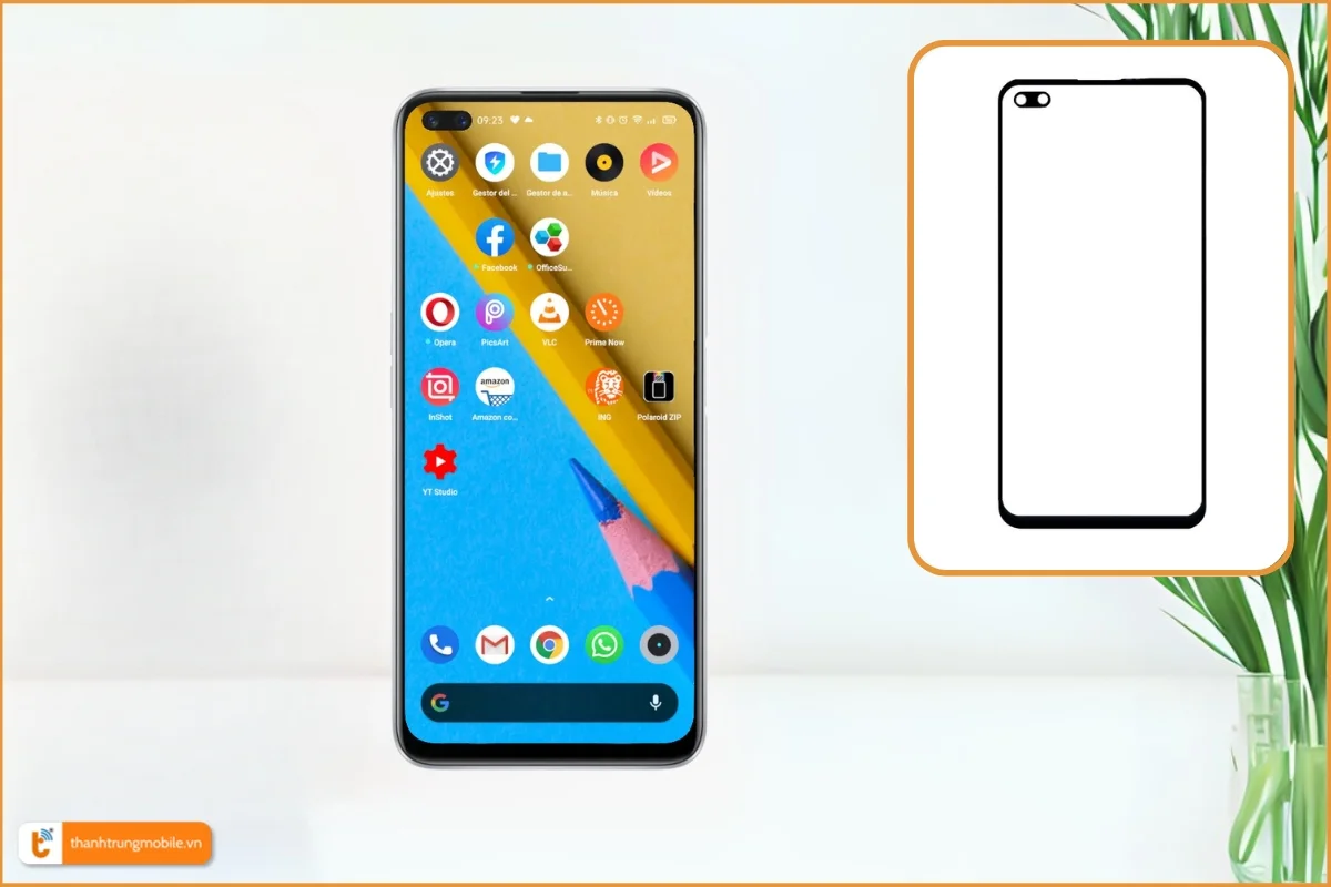 Ép kính Realme X3 giá rẻ, uy tín - Thành Trung Mobile