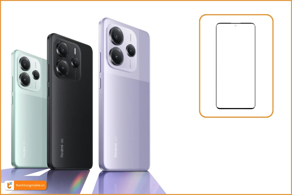 Ép kính Redmi Note 14 5G chuyên nghiệp, giá rẻ