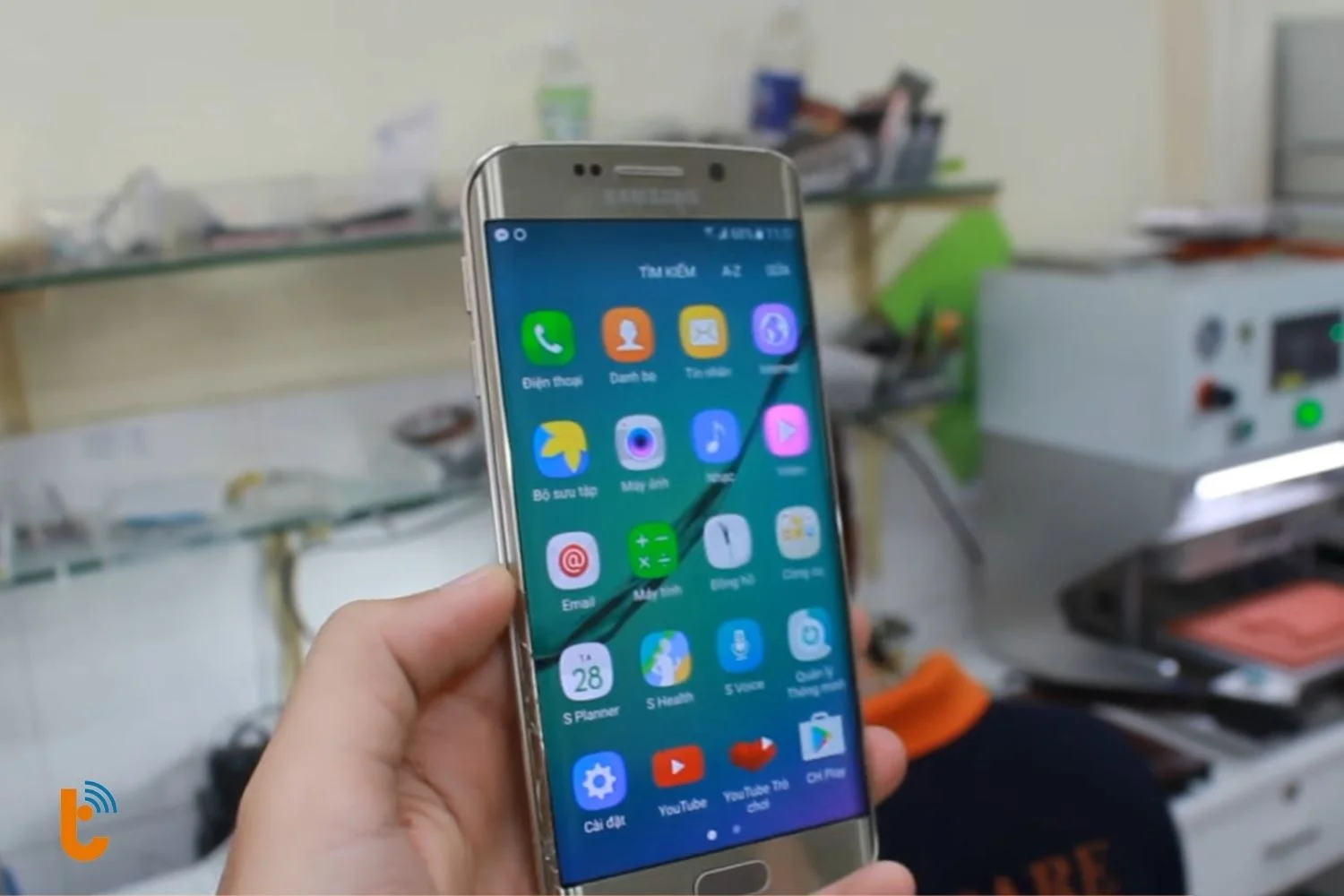 Ép kính Samsung S6 Edge Plus