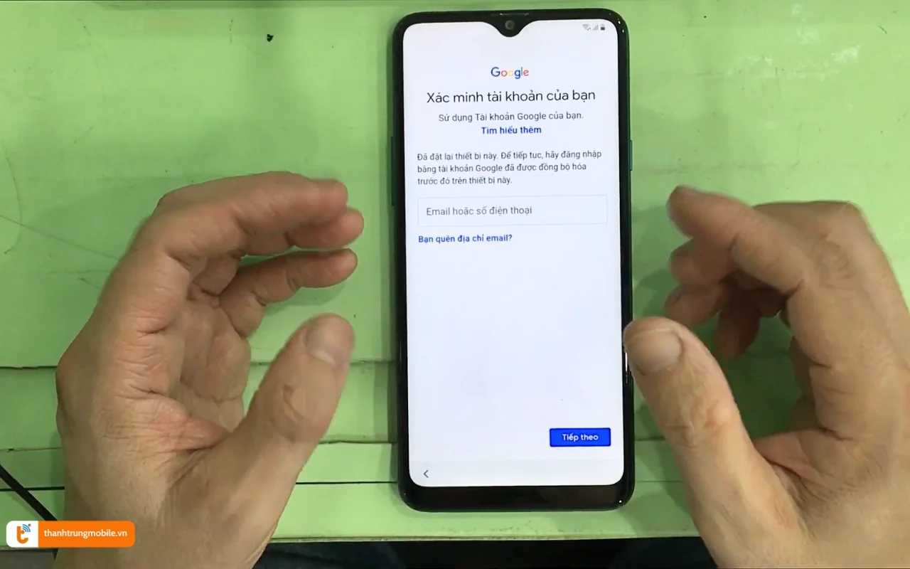 Gỡ bỏ xác minh tài khoản Google Samsung A40s
