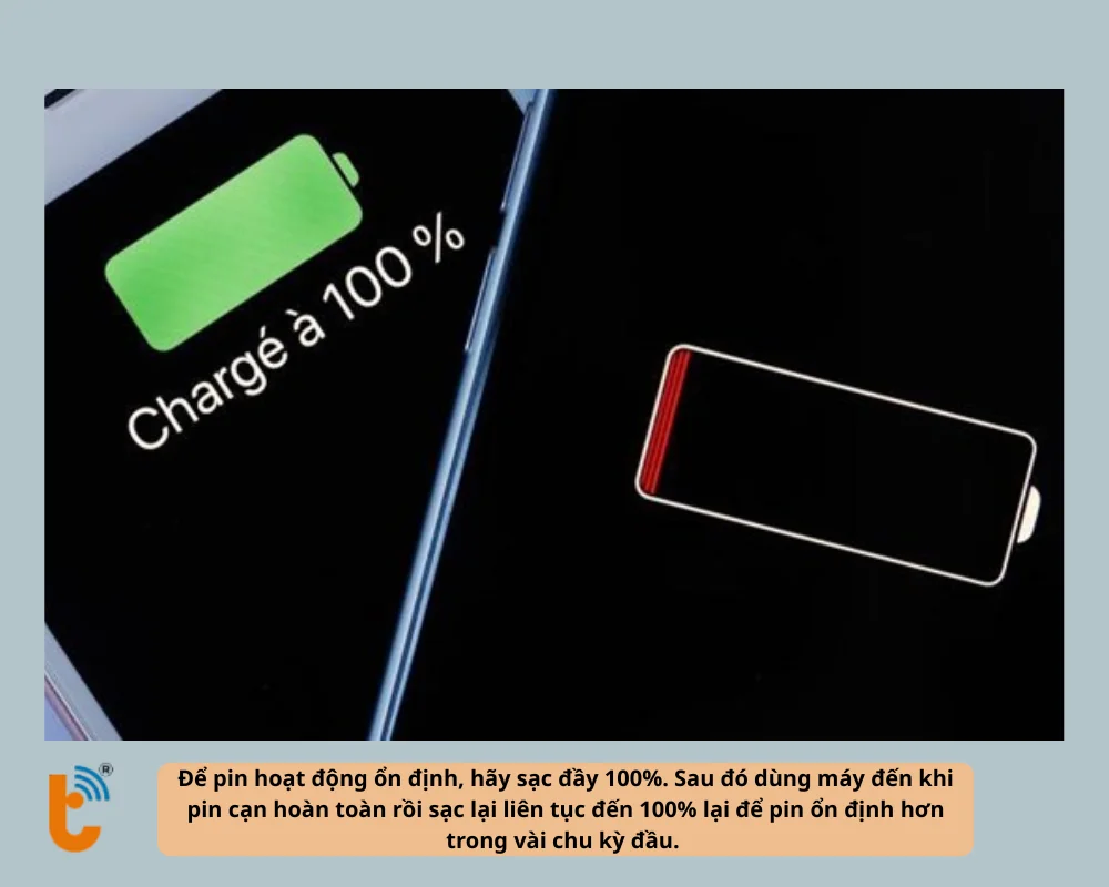 Hiệu chỉnh pin mới và kiểm tra