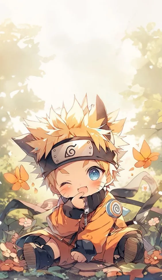 Hình nền Naruto chibi siêu đáng yêu 8
