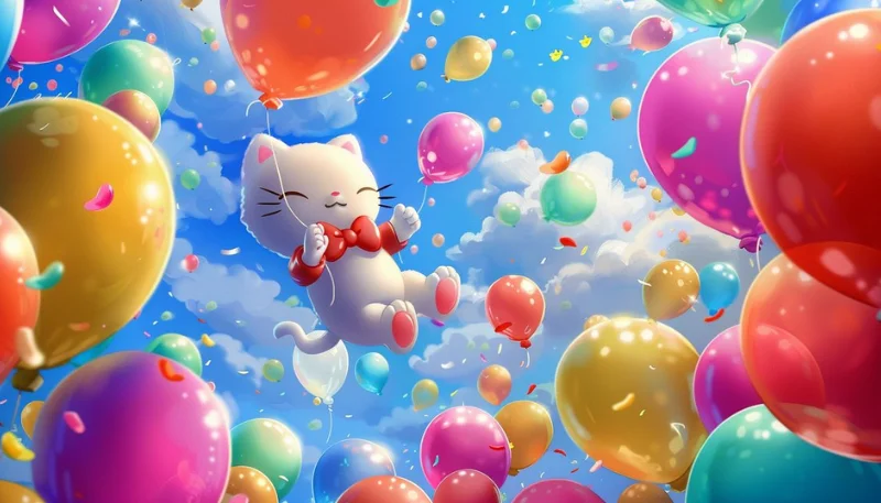 Hình nền Hello Kitty 3D sắc nét 17