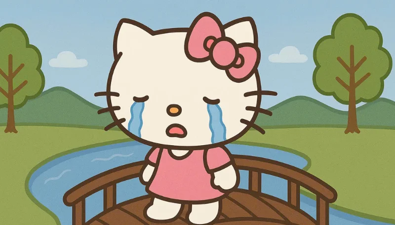 Hình nền Hello Kitty khóc nhè 5