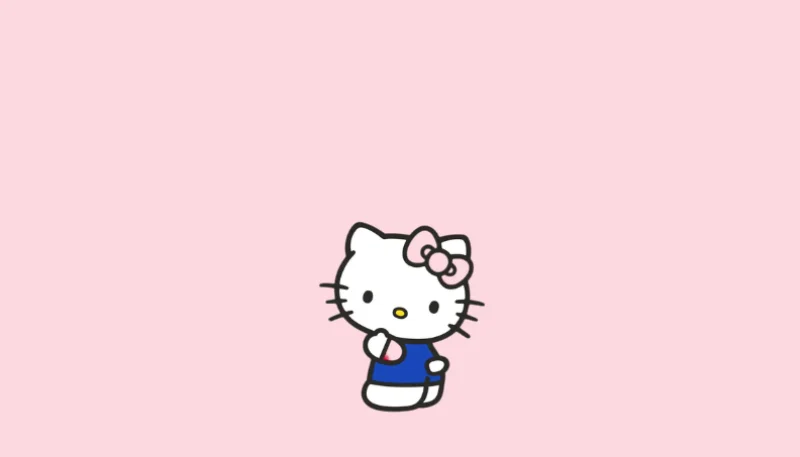 Hình nền Hello Kitty đơn giản 6