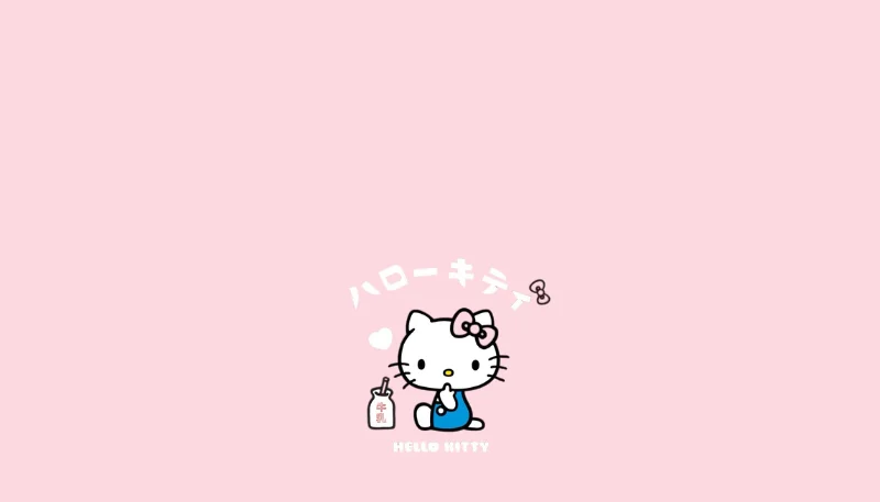 Hình nền Hello Kitty đơn giản 7