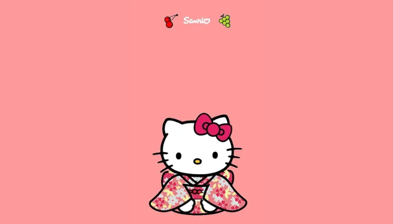 Hình nền Hello Kitty đơn giản 27