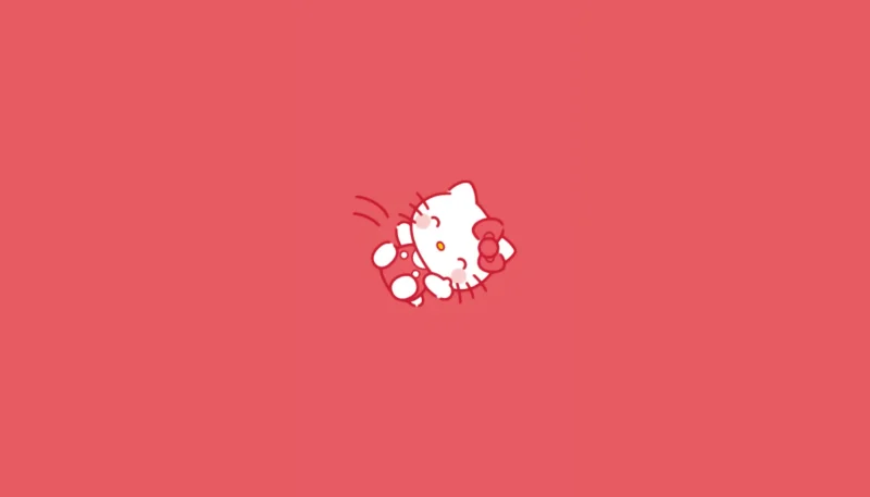 Hình nền Hello Kitty đơn giản 30