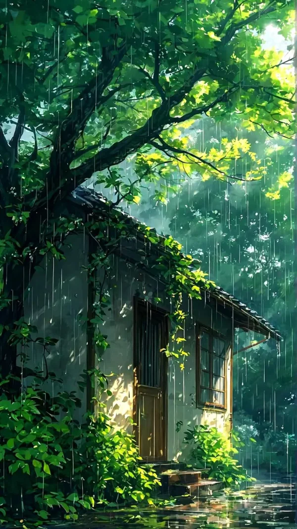 Hình nền màu xanh lá cây tươi mát cho điện thoại 10