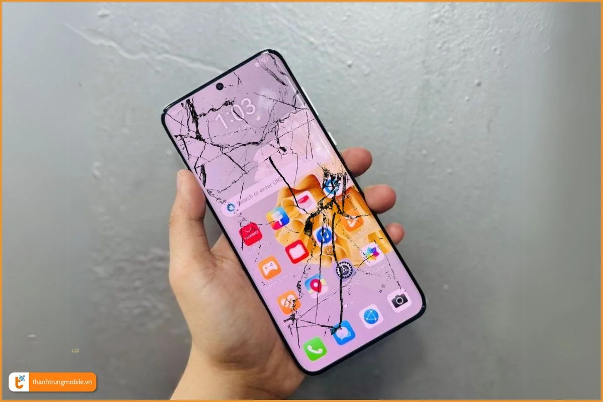 Huawei P60 Pro bể vỡ mặt kính