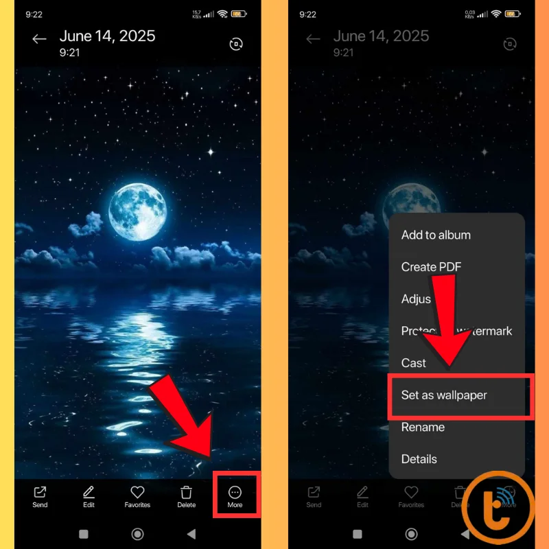 Hướng dẫn bước 1-2: Cách đặt hình nền trên điện thoại Android