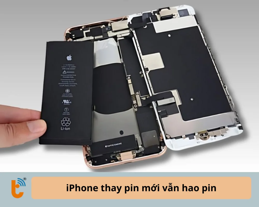 iPhone thay pin mới vẫn hao pin