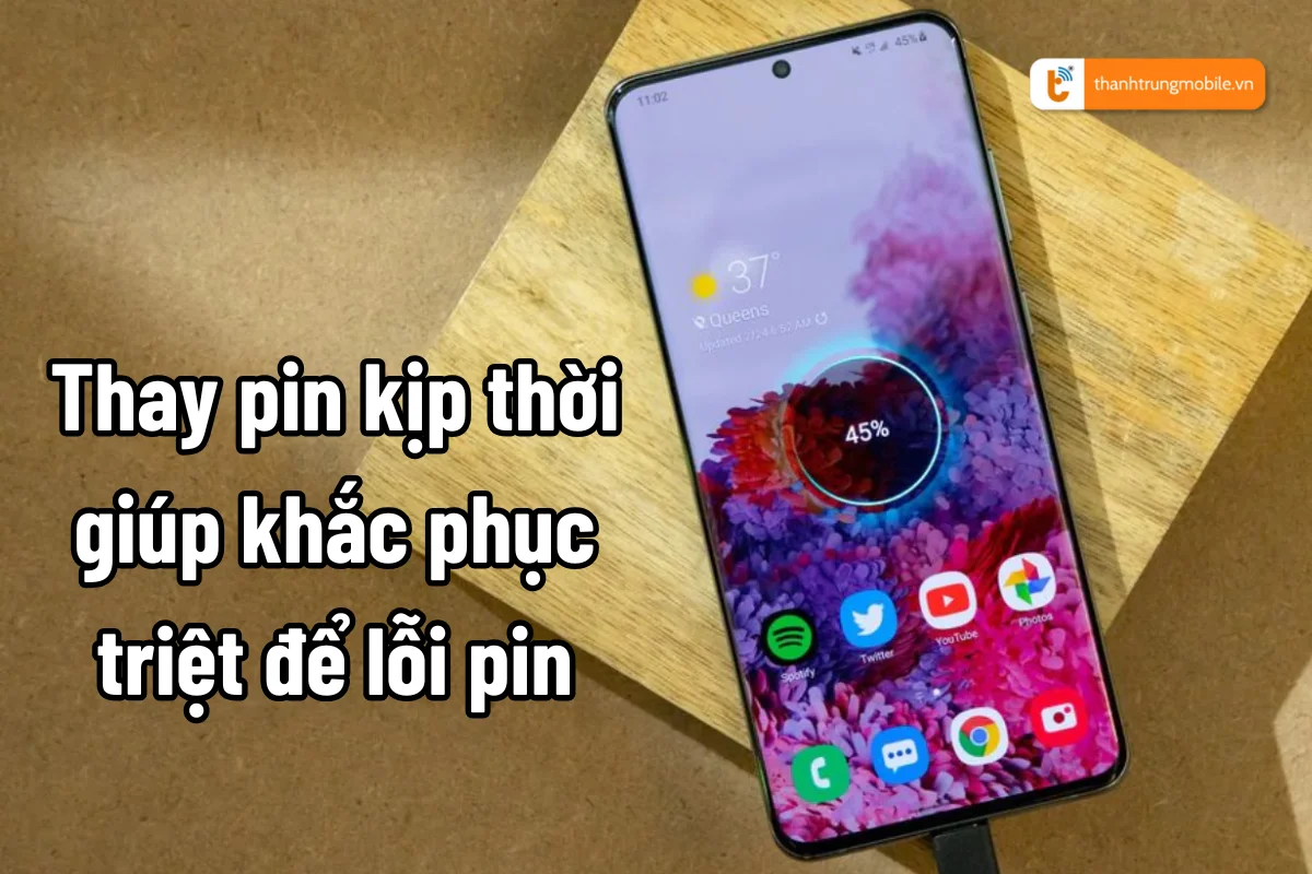 khắc phục pin tụt nhanh samsung