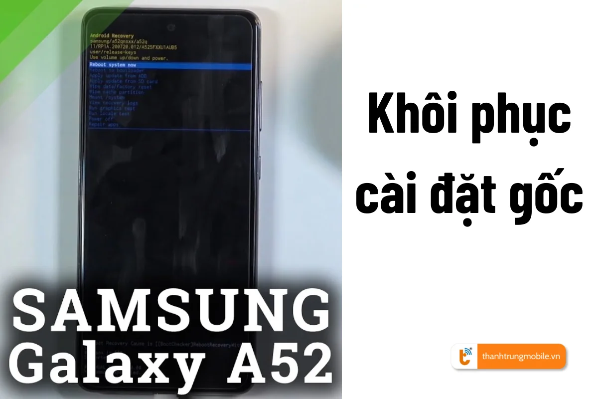 khắc phục samsung a52 bị liệt cảm ứng