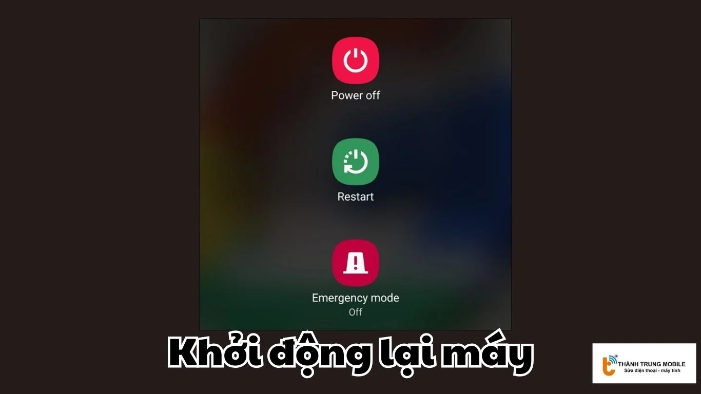 Khởi động lại máy