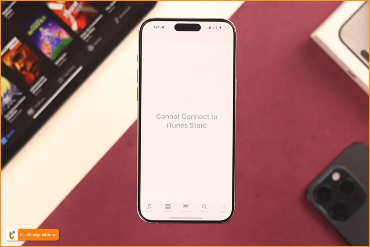 Không thể kết nối với App Store