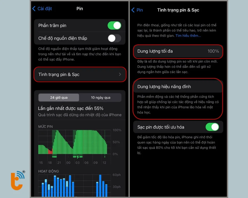 Kiểm tra pin iPhone 12 Pro ngay trong Cài đặt