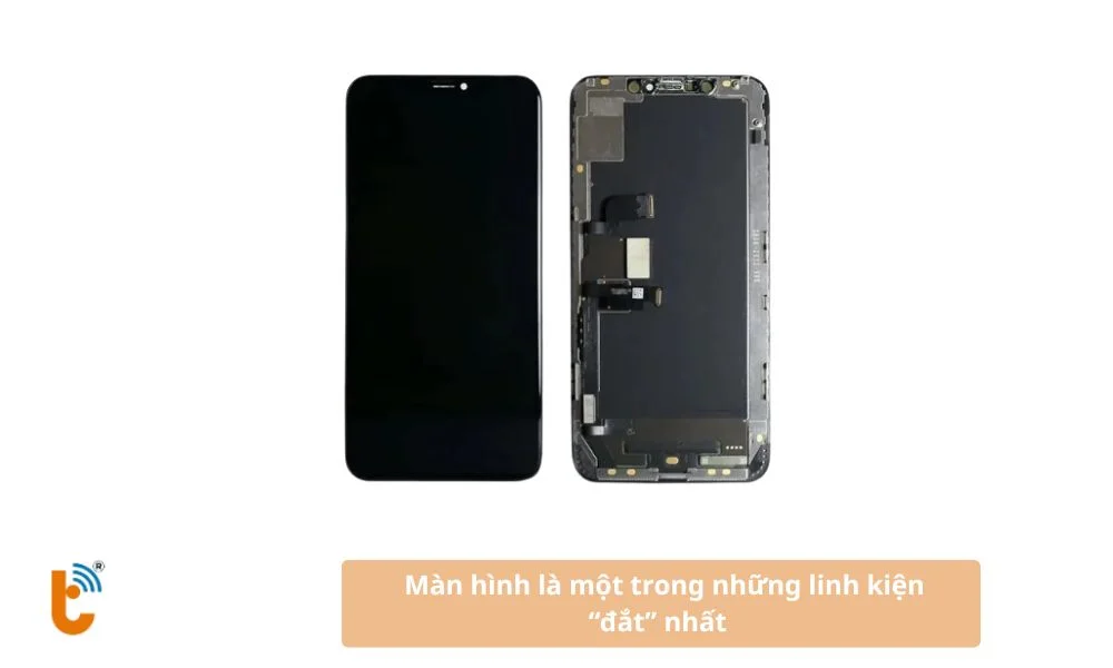 Linh kiện màn hình khi thay thế rất đắt - chiếm 70% giá trị thiết bị